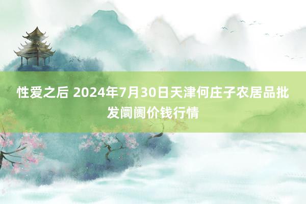 性爱之后 2024年7月30日天津何庄子农居品批发阛阓价钱行情